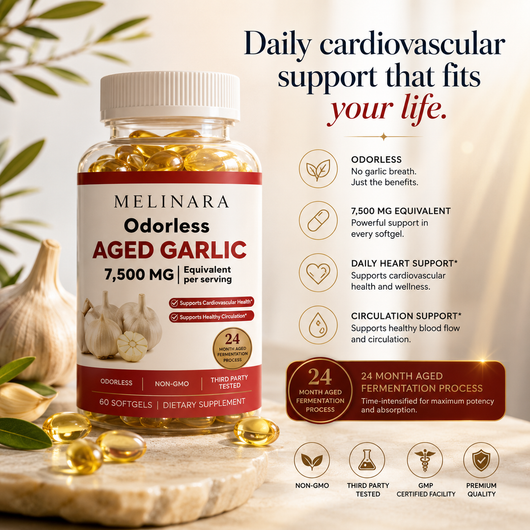 Odorless Aged Garlic Softgels - 7500mg